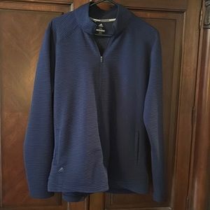 EUC Ladies Adidas Golf Navy Blue Ribbed Jacket. Size 2XL